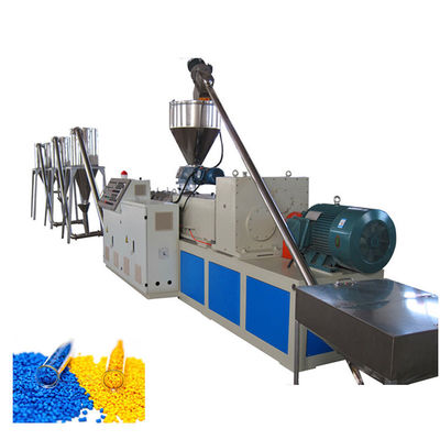 Granello di plastica gemellato 20m3 dell'estrusore a vite 15m che fa macchina