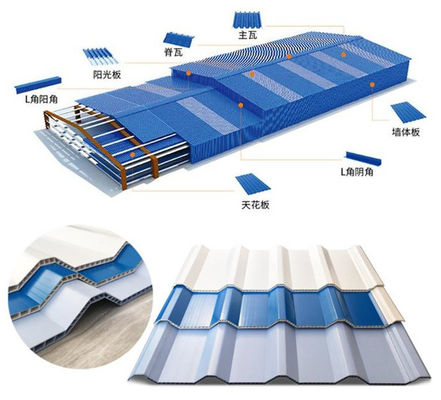 Macchina coprente ondulata di plastica dello strato del PVC del CE